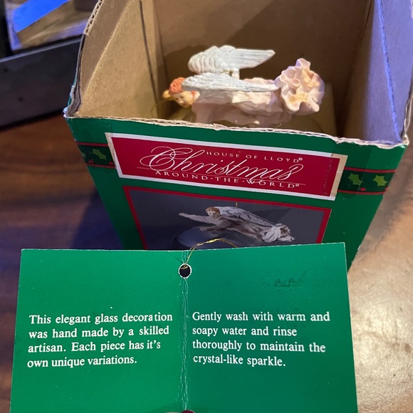 Angel on Glass ball Ornament - Picture 7 of 8